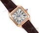 Swiss Grade Replica Cartier Santos-Dumont 9015 Watch Rose Gold leather Strap (4)_th.jpg